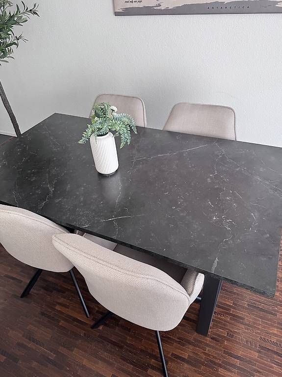 Tische: Esstisch Schwarz 160 x 90 x 74 cm – Neu (gemäss Beschreibung) aus Hinwil von norisenya 2