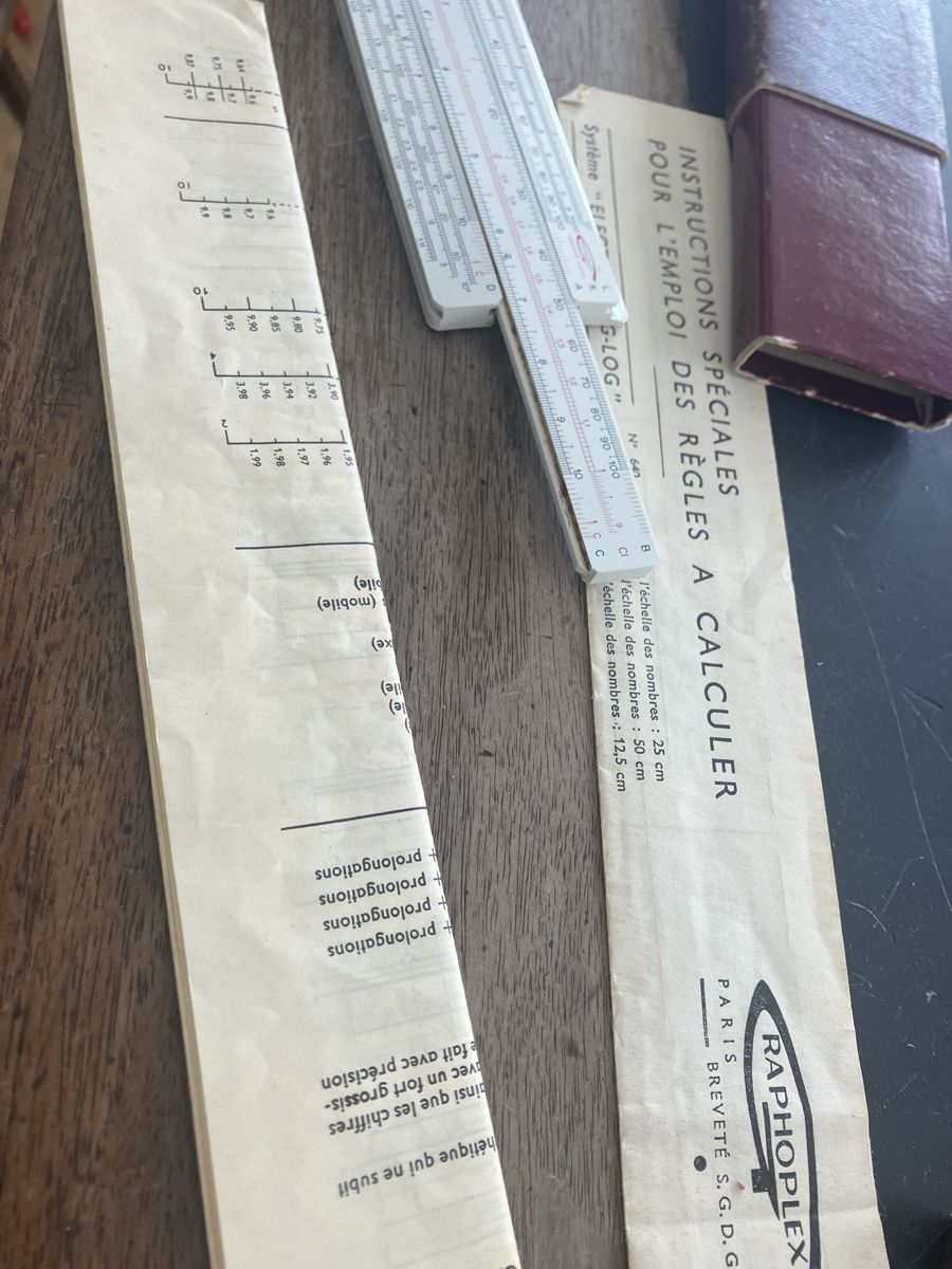 Altro in Scrittura & Disegno: Instructions spéciales emploi des règles à calculer – Usato da Fribourg venduto da Birchler.christian 4