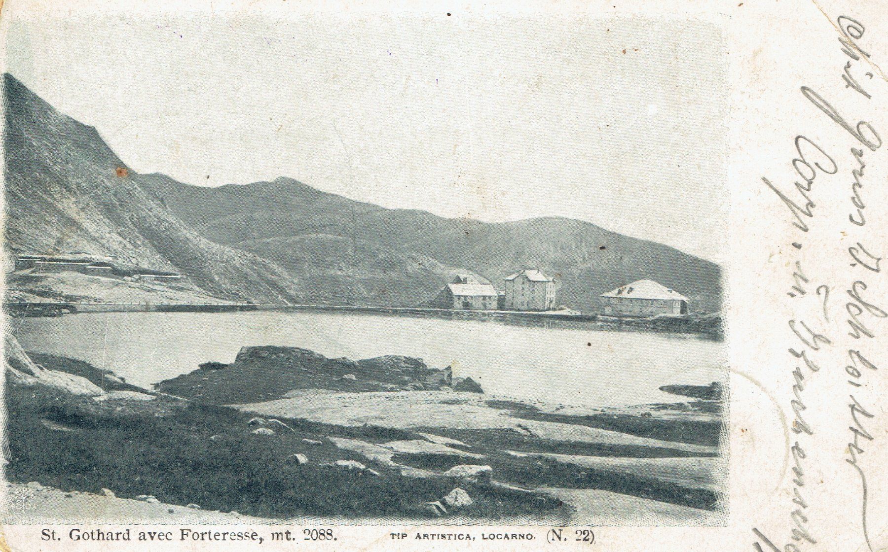 Cartoline postali: St. Gotthard, um 1900 – Usato da Otelfingen venduto da Schmitte9
