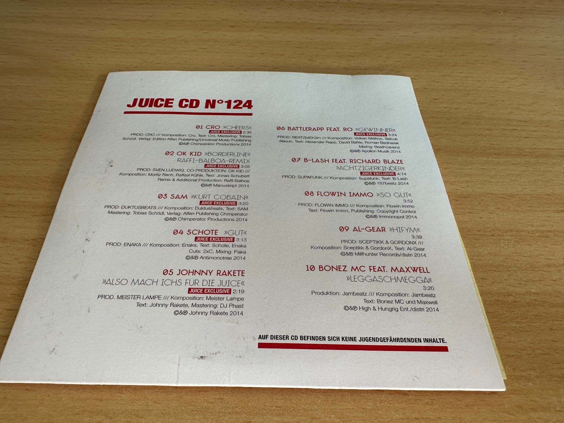 CD: Various – Juice CD Volume 124 – Usato da Rikon im Tösstal venduto da Alpenmutz 1