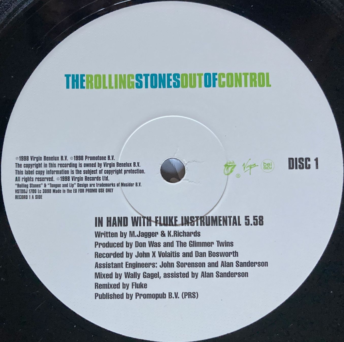 Dischi in vinile: ROLLING STONES - OUT OF CONTROL – Usato da Bottens venduto da hotter-than-hell 4