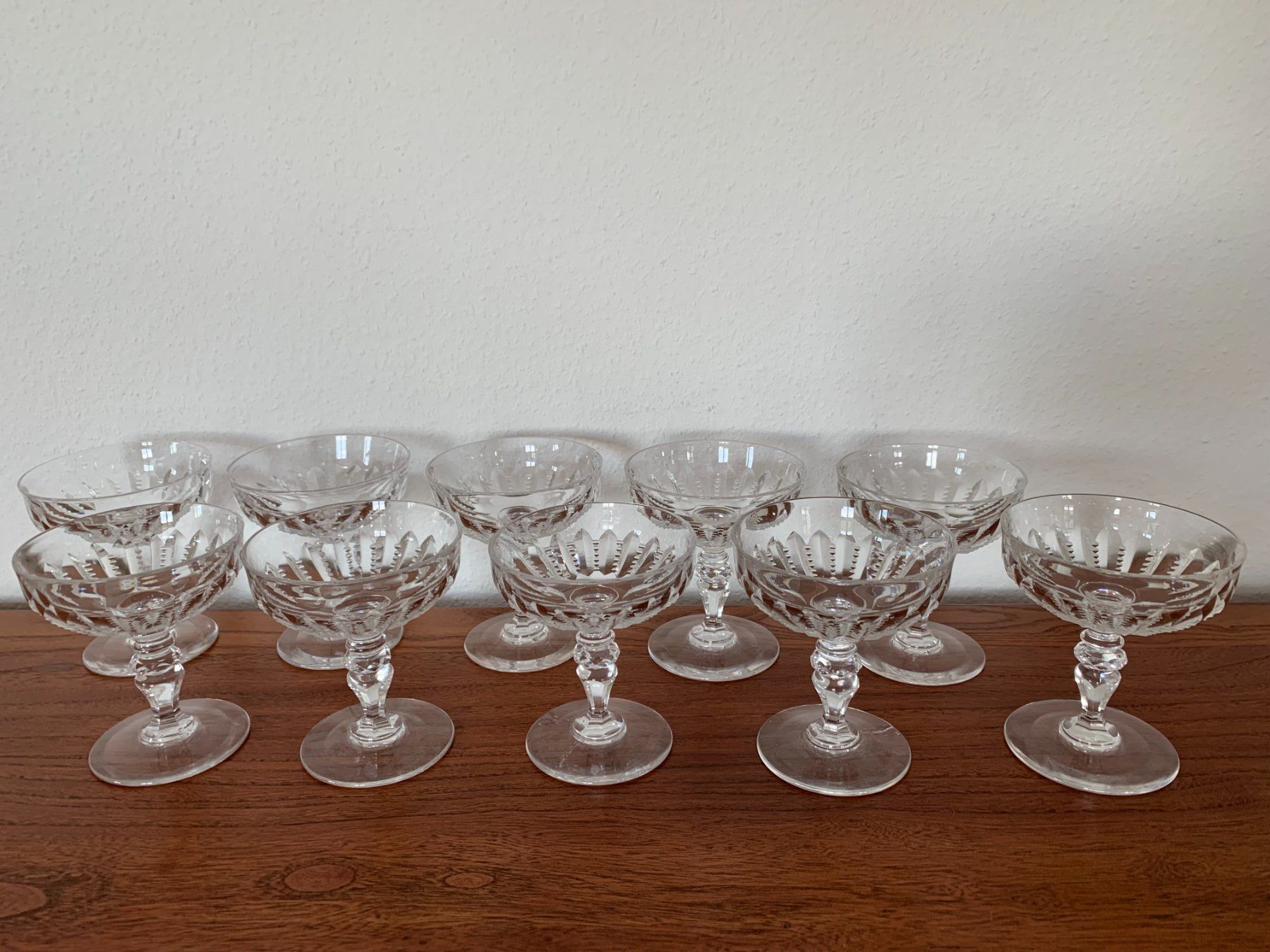Baccarat Gläser: 10 Baccarat Kristall Champagner Gläser – Gebraucht aus Worb von farben20zauber 1