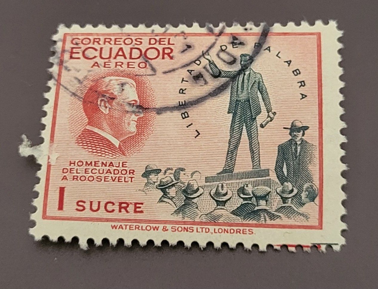 Tous les timbres: Ecuador 1948 alte briefmarke – D'occasion à St Gallen par Stampsalshobby