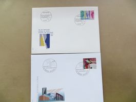 2 Briefe FDC mit Couvert Tag der Briefmarke 1987+2001