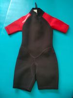 Neoprenanzug Tribord schwarz rot Grösse 115-124 cm