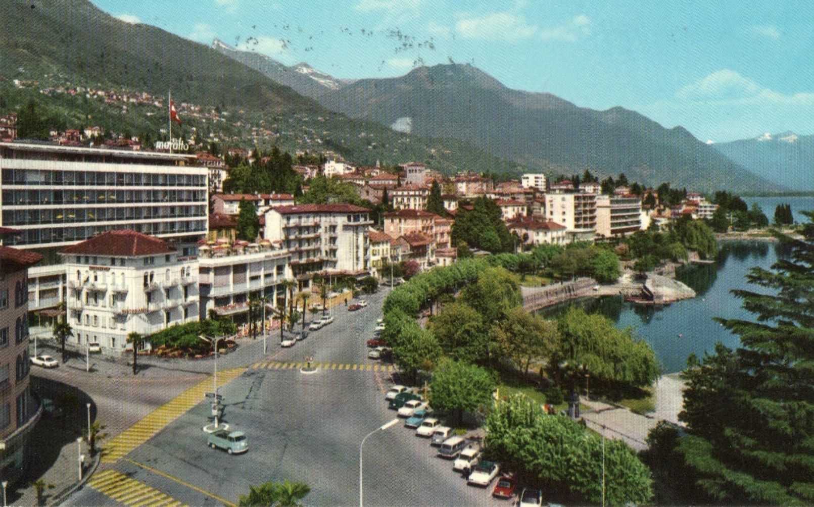 Ansichtskarten: Locarno-Muralto - Il lungolago – Gebraucht aus Melano von pisonsdro