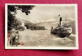 Oberhofen - Altes Dampfschiff - Schloss - 1916