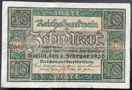 Reichsbanknote, 10 Mark, Berlin 1920
