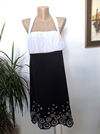 Robe en Soie & Coton – dentelle ajourée– Taille M