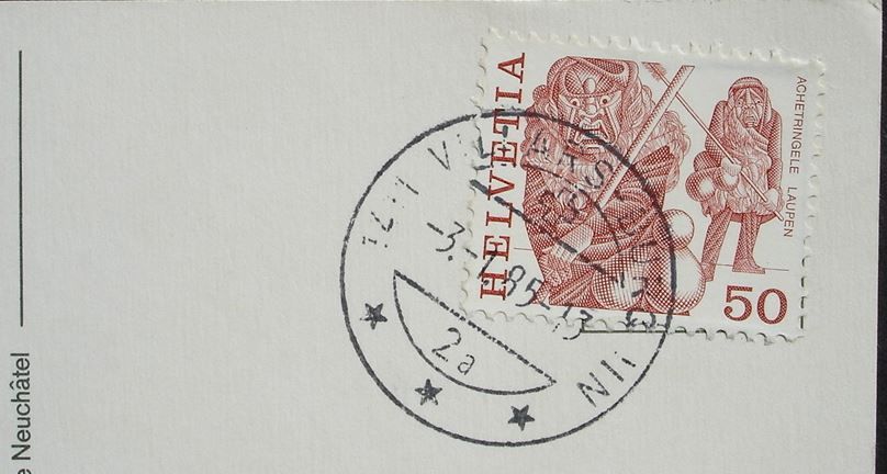 Ansichtskarten: VILLARS-BURQUIN vue aérienne – Gebraucht aus Jona von philajona 1