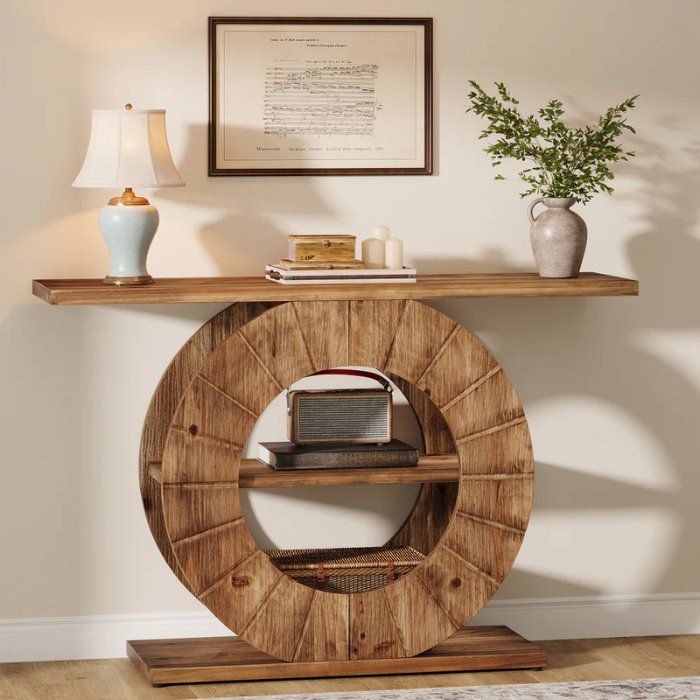 Tavoli: Konsolentisch 105cm Runddesign 3 Ebenen – Nuovo e nell'imballaggio originale da Gretzenbach venduto da Genfi-Shop 3