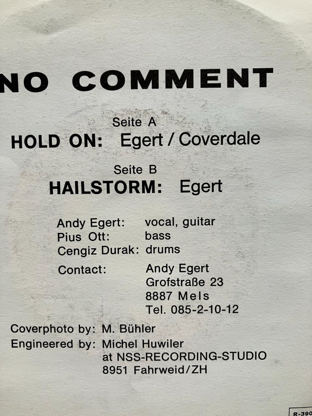 Dischi in vinile: No Comment – Usato da Aarwangen venduto da Jukebox3 3