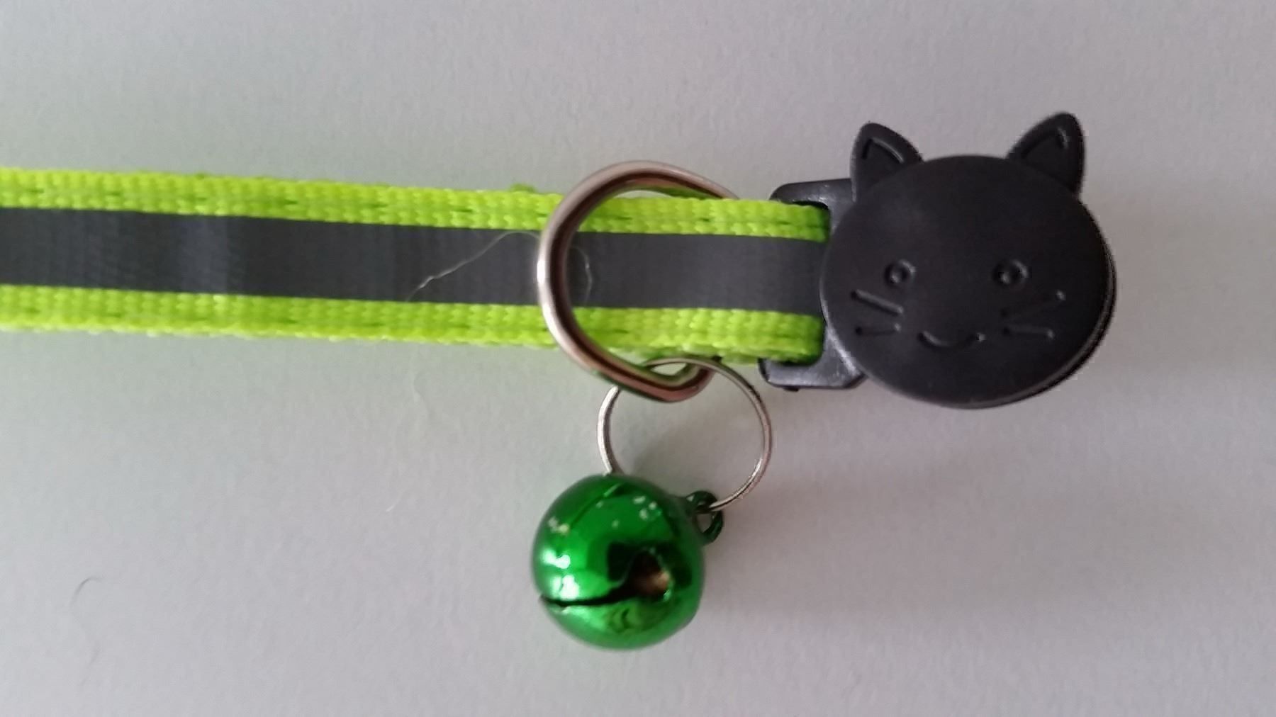 Leine & Halsband: Katzenhalsband reflektierend lime mit Sicherheitsverschluss – Neu und originalverpackt aus Rüegsauschachen von W4PAW 2