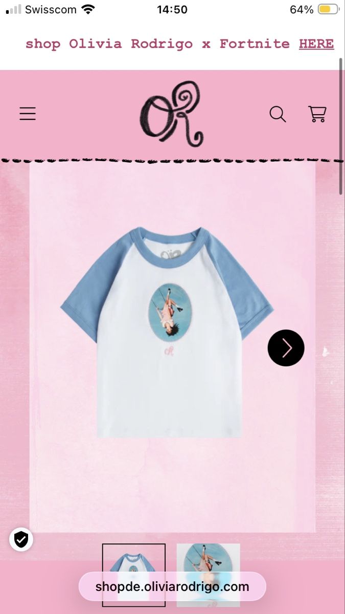 Blusen, T-Shirts & Tops: Olivia Rodrigo baby Tee – Neu und originalverpackt aus Bottmingen von Poppyfields