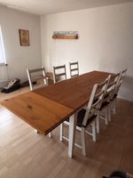 Esstisch mit 8 Stühlen inkl. Sitzkisse 