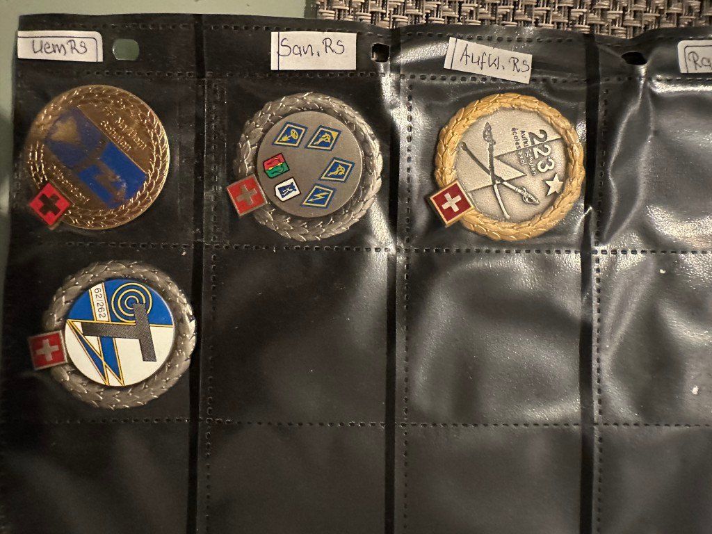 Schweizer Armee Uniformi: Grosse Sammlung Schweizer Beretembleme Militärabzeichen – Usato da Brunnen venduto da 23068 6