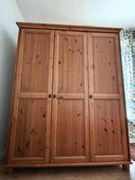 Schöner IKEA Leksvik Kleiderschrank, Echtholz (3-türig)