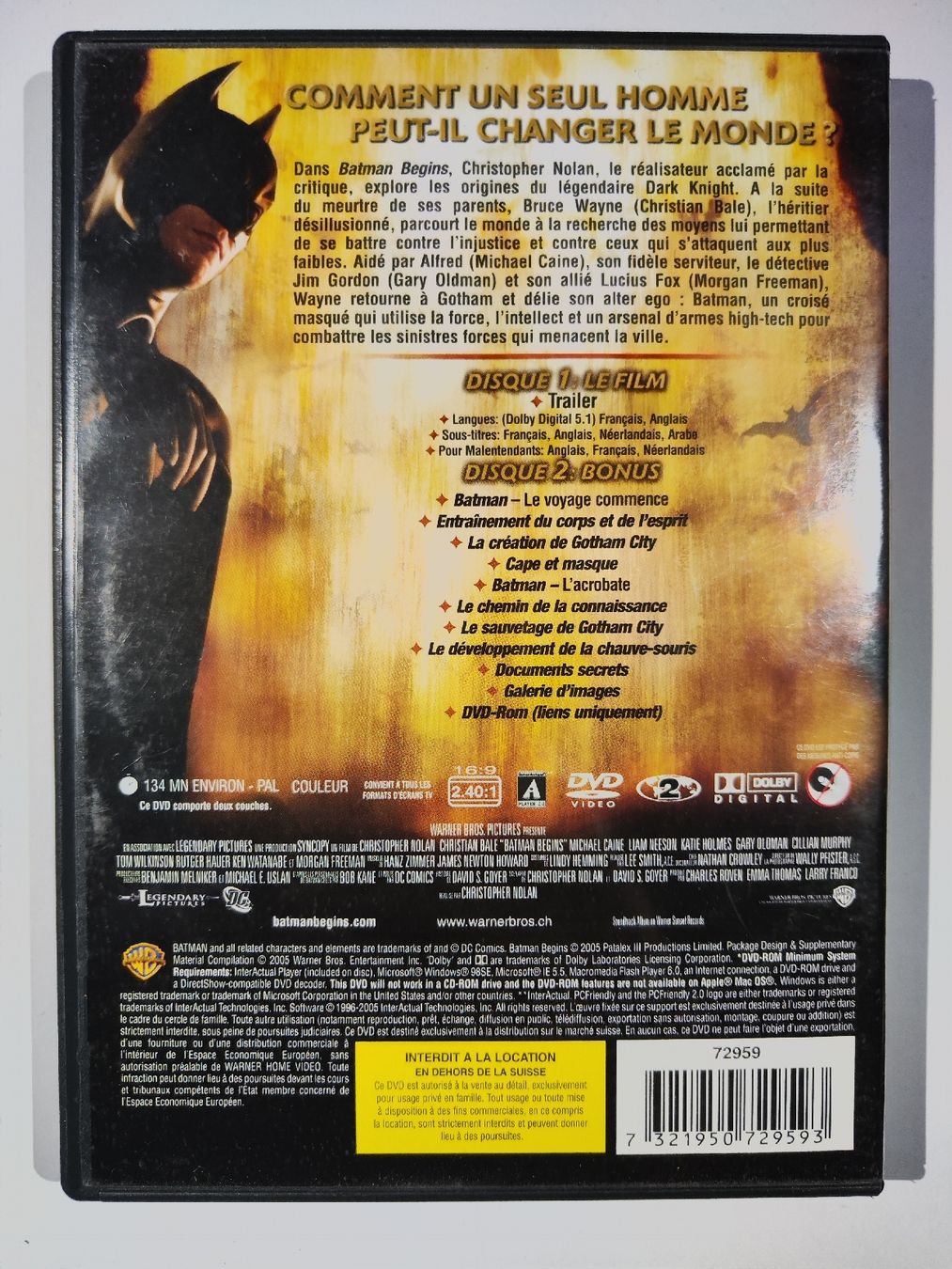 Tutti i DVDs: DVD - Batman Begins – Usato da Commugny venduto da Teksen 1