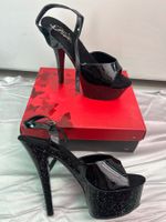 Pleaser Schwarz Sexy High Heels Plateau Gr 42/27.6 cm Neu