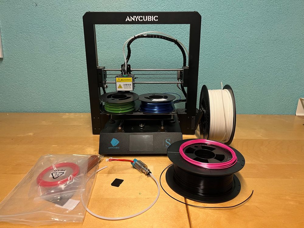 3D Drucker Anycubic Mega S mit Zubehör (Gebraucht) in Matzendorf für
