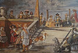 Schulwandbild "Lebensstil um 1650"