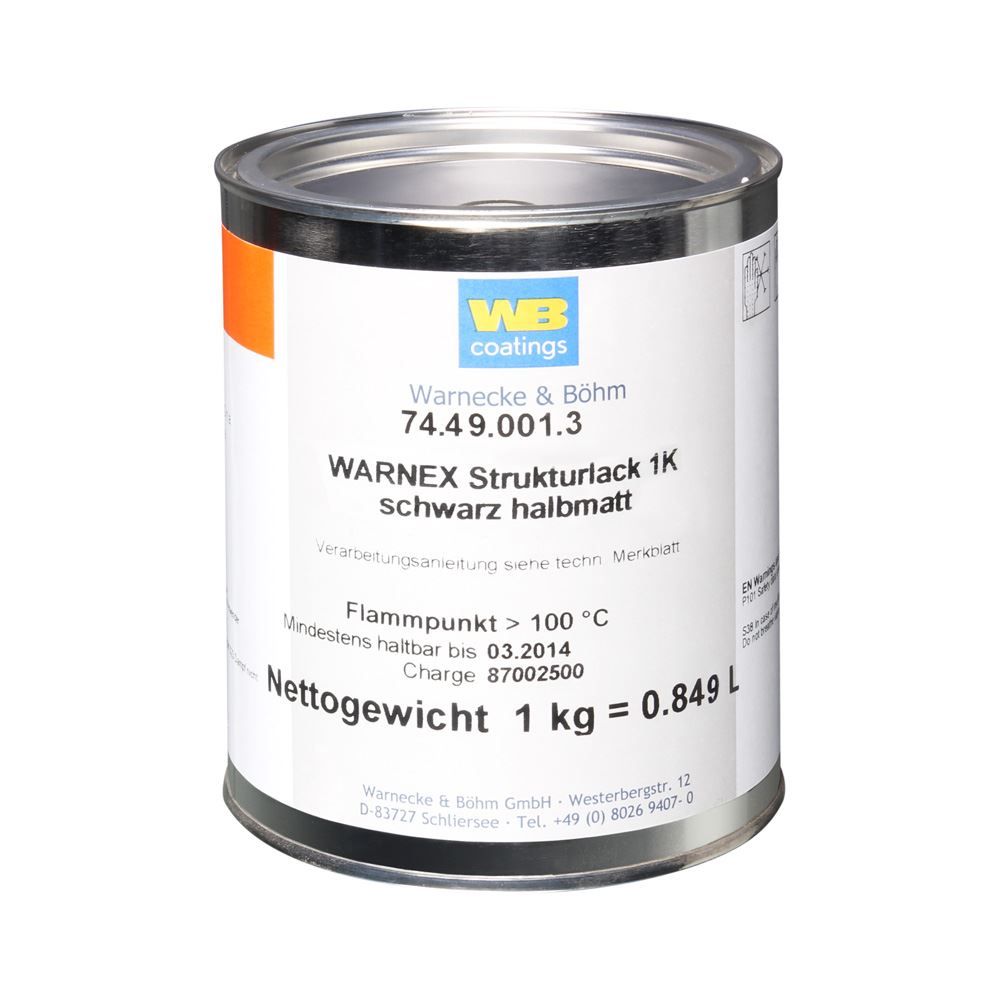 Tutti gli attrezzi: Warnex 0131 - Strukturlack schwarz – Nuovo e nell'imballaggio originale da Däniken SO venduto da Profog1