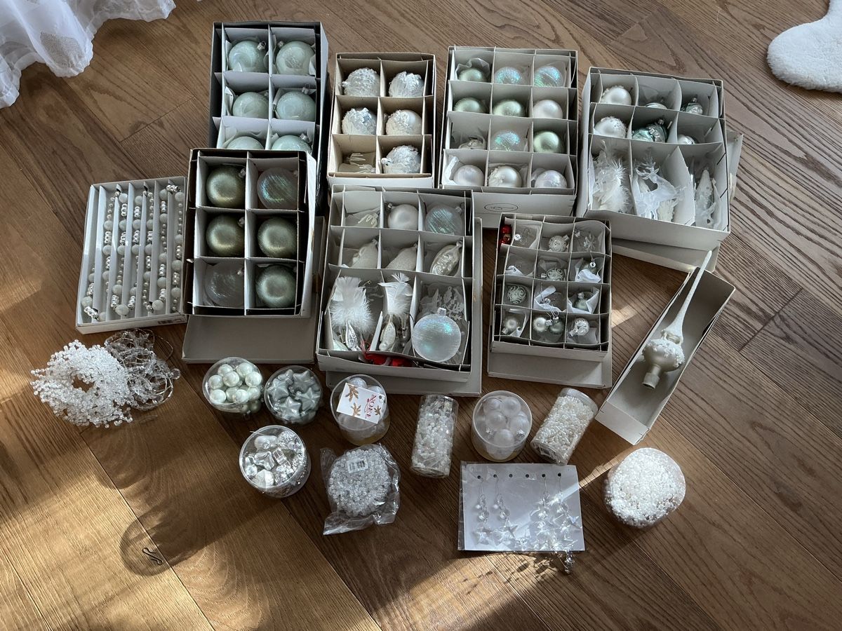 Tutte le decorazioni: Weihnachtsschmuck Mint/Weiss – Nuovo (secondo la descrizione) da Gossau ZH venduto da Exmoni 1