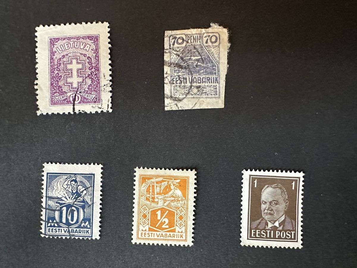 Tutti i francobolli: Litauen - Estland ab 1919 – Usato da Schmitten / FR venduto da Samsara169