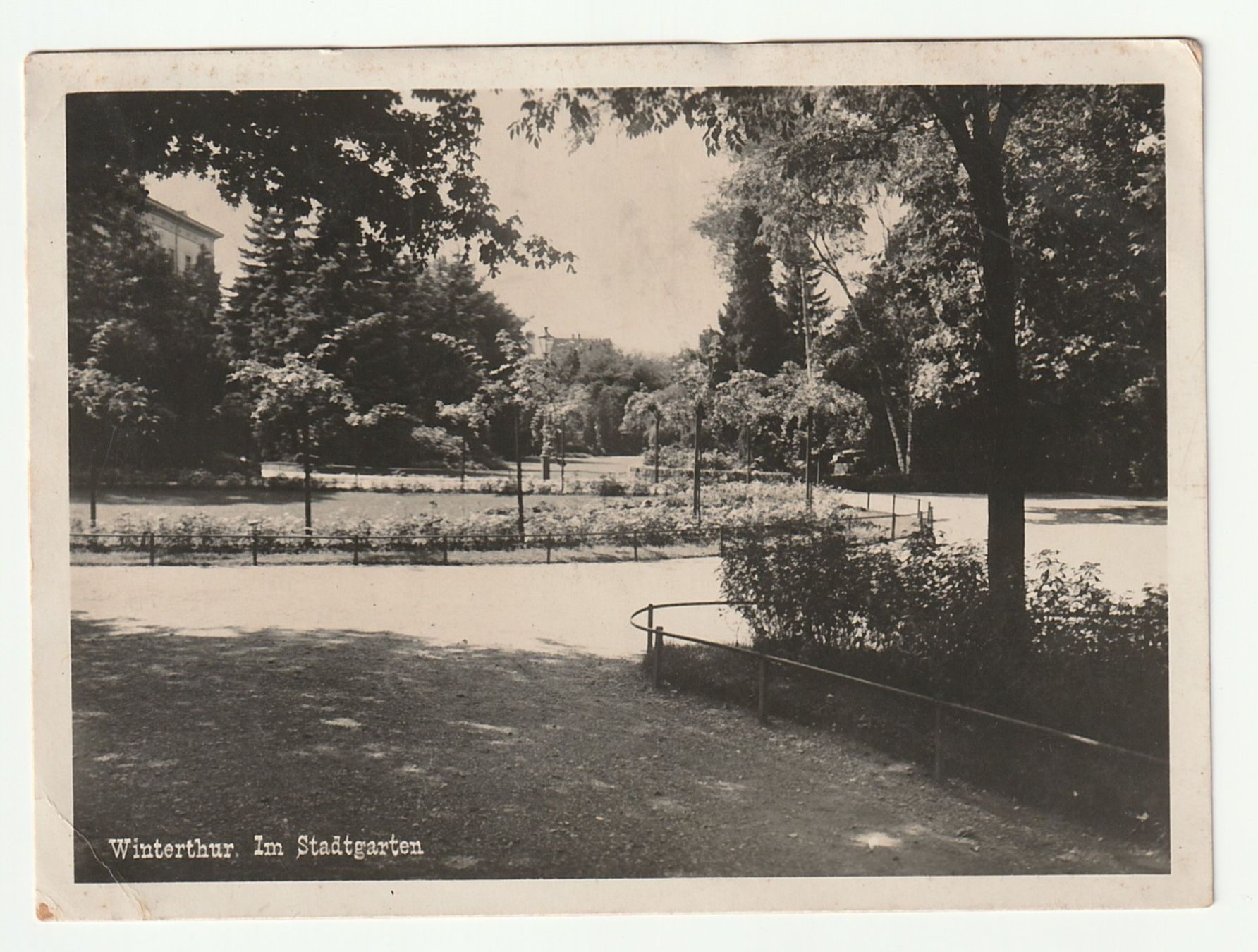 Cartoline postali: Postkarte 1929 Winterthur im Stadtgarten – Usato da St. Gallen venduto da Ricardo_Deals