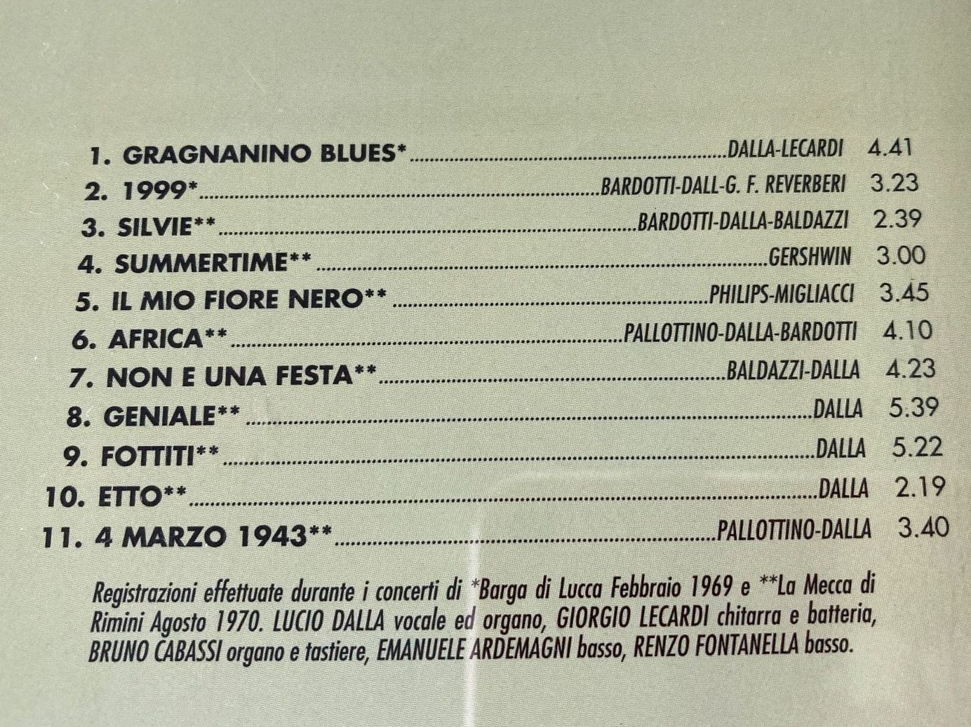 CD: CD, Lucio Dalla,  Geniale – Usato da Baden venduto da Yoyo1 1