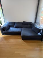 Sofa Stoff Dunkelblau (2 Einzelne hälften!) 
