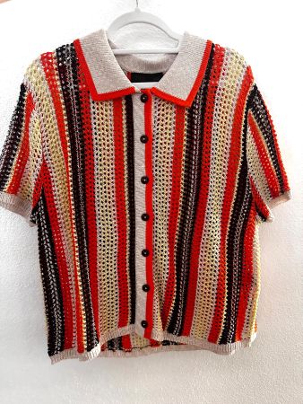 ZARA STRICK-POLOSHIRT