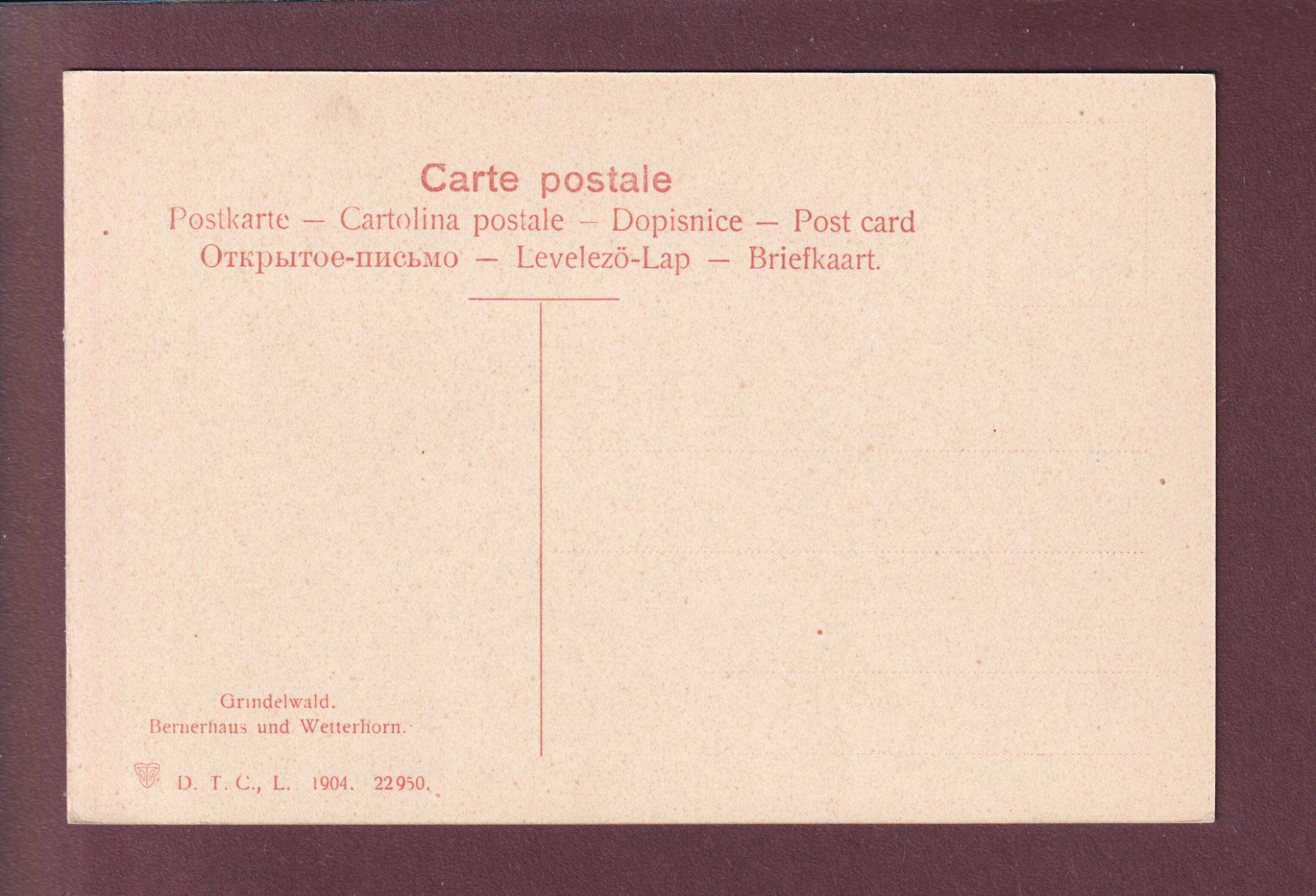 Cartoline postali: GRINDELWALD - Wetterhorn - Bernerhaus – Usato da Pully venduto da nicecards 1