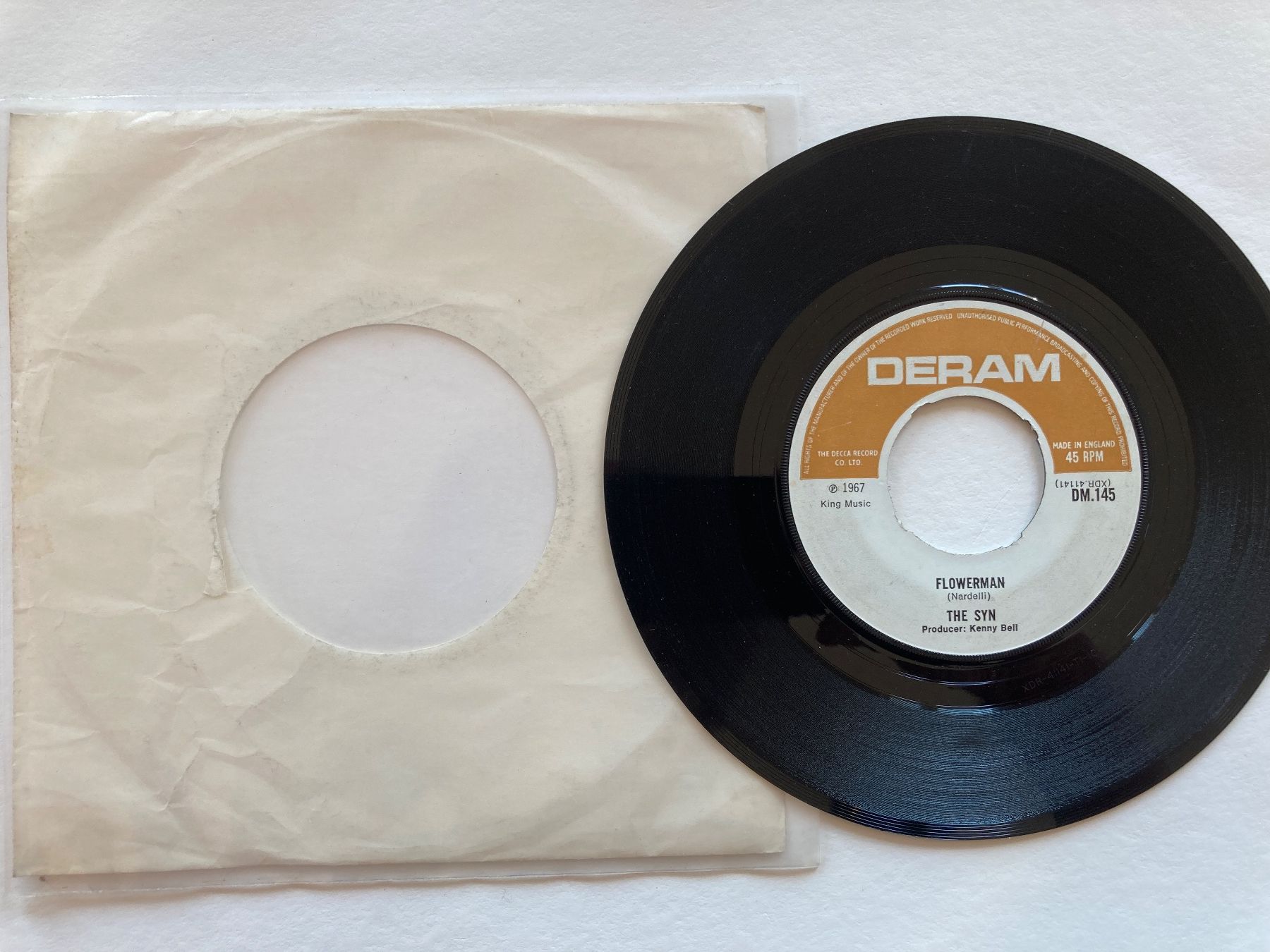 Dischi in vinile: The Syn, Flowerman, SINGLE, 1967, PSYCHEDELIC ROCK – Usato da Thun venduto da estrol