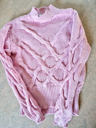 COLLEZIONE N_01 DANIELE FIESOLI PULLOVER ZOPFMUSTER TOP S M