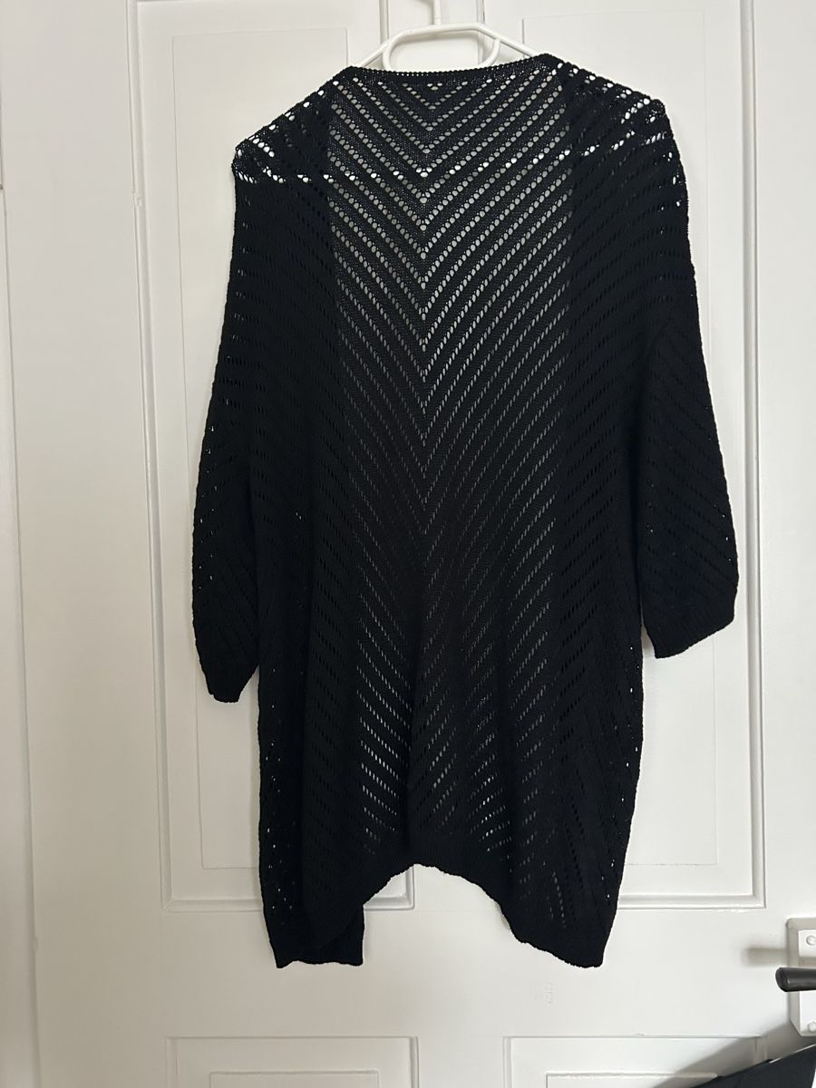Jacken: Schwarze Sommer-Strickjacke, Grösse L, Neu – Neu (gemäss Beschreibung) aus Gunten von starfish3 4