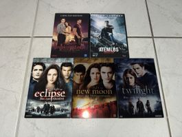 5 DVDs der Twilight Saga und Schauspieler