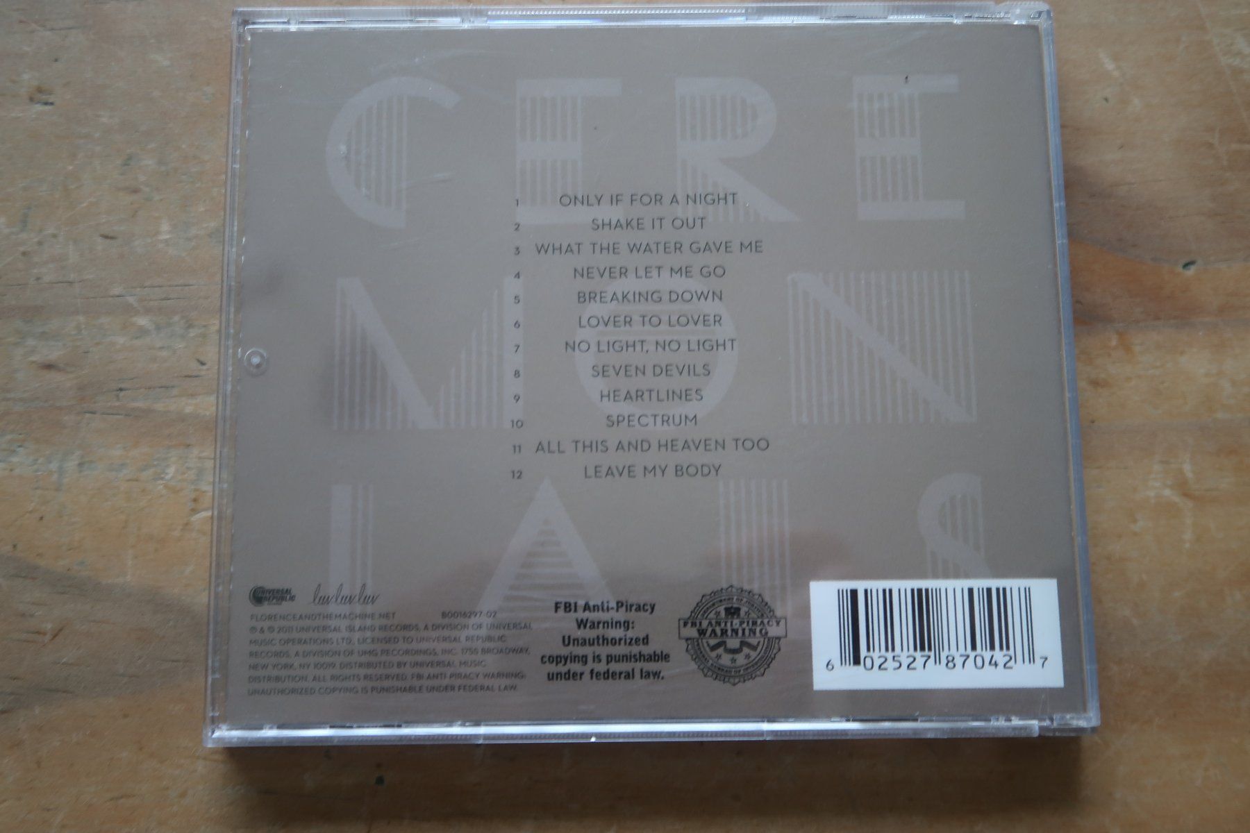 CDs: FLORENCE + THE MACHINE - CEREMONIALS - CD – Gebraucht aus Basel von Patiscat 1
