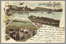 1898, VALLÉE DE JOUX, LE BRASSUS, LE SENTIER, RARE LITHO!