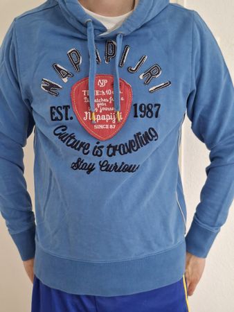 Napapijri Hoodie bleu clair, Taille M,