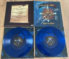 Running Wild – Blood On Blood Blue Vinyl komplett SIGNIERT