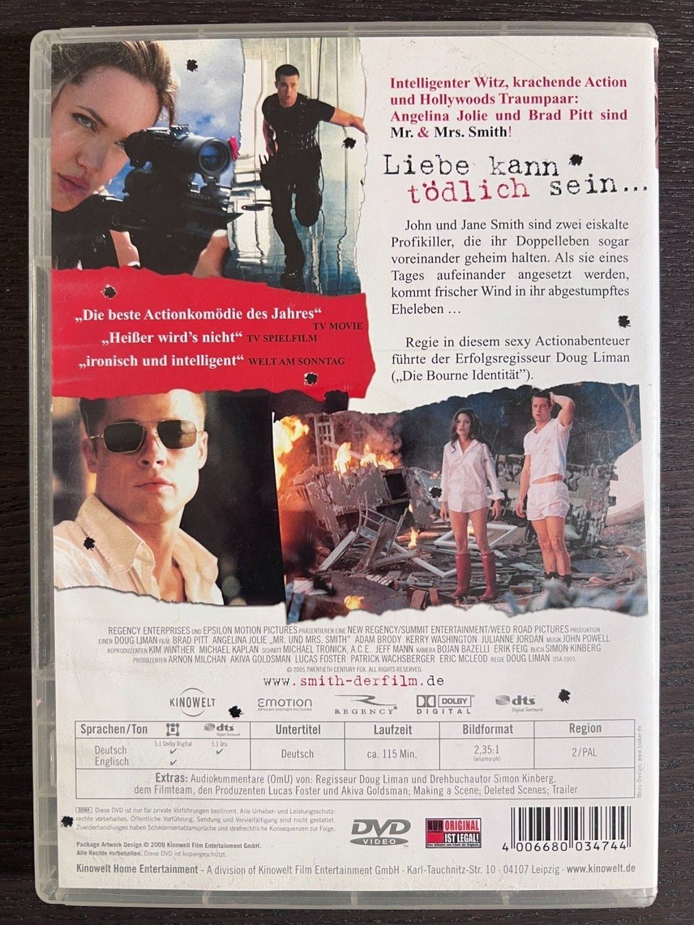 Tutti i DVDs: Mr. & Mrs. Smith – Usato da Zürich venduto da FilmFreunde 1