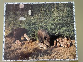 Holzpuzzle Vintage 80 Teile / Baby-Puzzle