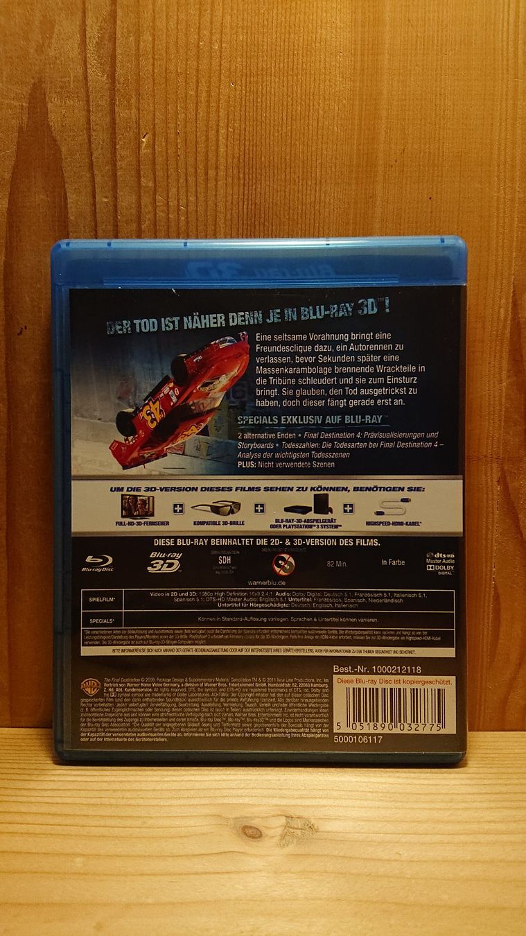 Tutti i DVDs: FINAL DESTINATION 4 und 5 in 3D und 2D Blu-Ray – Usato da Wilderswil venduto da Exebub 2
