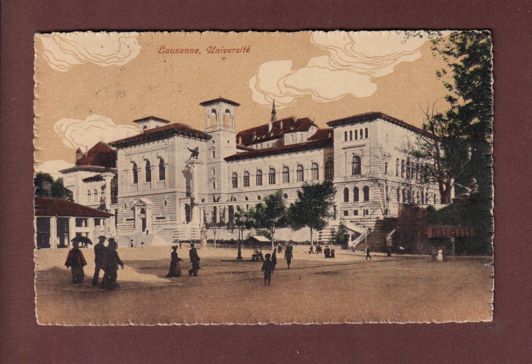 Ansichtskarten: LAUSANNE - Université - 1919 – Gebraucht aus Pully von nicecards