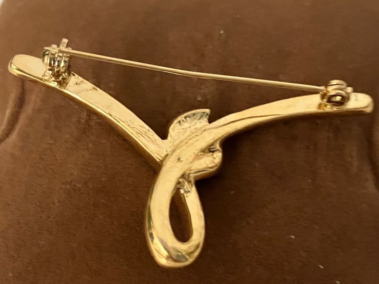 Broschen & Nadeln: Broche dorée vintage strass occasion chic – Gebraucht aus Peseux von CharmeCommerce 3