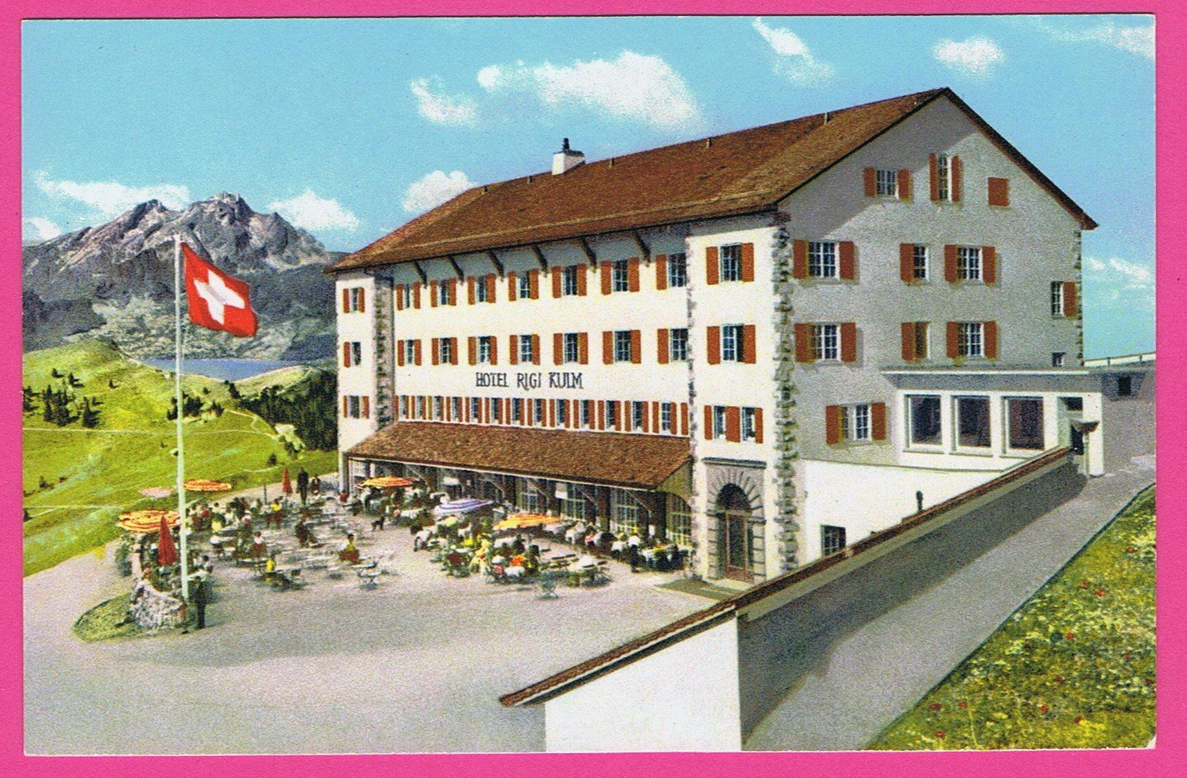 Ansichtskarten: Hotel Rigi Kulm 1800m – Gebraucht aus Einsiedeln von dillie