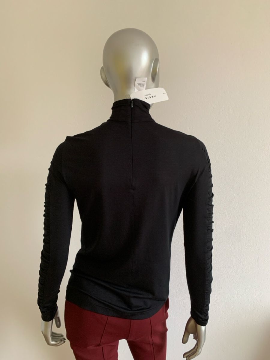 Akris Maglioni & Felpe: AKRIS: OVP/Geraffter Rollkragen-Pullover mit Kaufetikette 38 – Nuovo e nell'imballaggio originale da Luzern venduto da paulablue 6