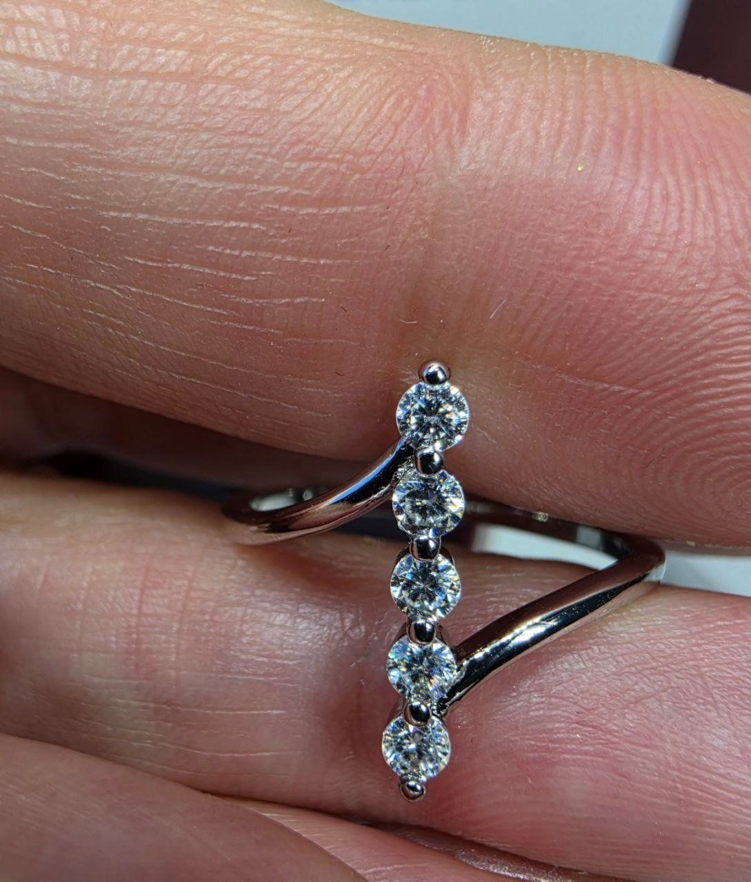 Anelli: Bague argent avec diamants de moissanite certifiés GRA – Nuovo e nell'imballaggio originale da Reconvilier venduto da Tsma67 8
