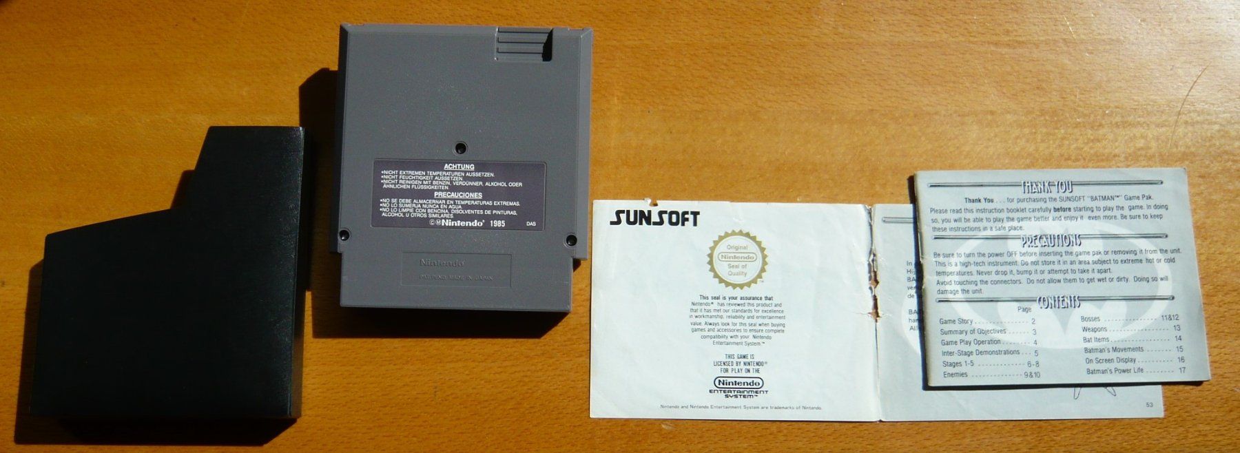 Nintendo Giochi: NES : Batman avec MANUEL DE JEU ! – Usato da Onex venduto da Jaguar1986 5